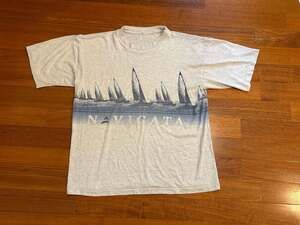 Vintage Navigata Sailing Regatta Graphic T-Shirt